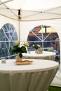 Party tent in garden 3 Royalty Free Stock Photo