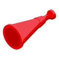 Party vuvuzela icon isometric vector. Soccer horn Royalty Free Stock Photo