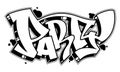 Party word in graffiti style. Vector text