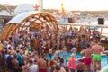 Party on Zrce beach, Novalja, Pag island, Croatia. Royalty Free Stock Photo