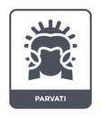 parvati icon in trendy design style. parvati icon isolated on white background. parvati vector icon simple and modern flat symbol