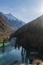 Parvati dam reservior in Barshaini Royalty Free Stock Photo