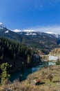 Parvati dam reservior in Barshaini Royalty Free Stock Photo