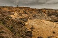 Parys Mountain copper mine, Anglesey, North Wales. Royalty Free Stock Photo