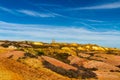Parys Mountain with ruined windmill Royalty Free Stock Photo