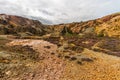 Parys Mountain, unearthly landscape like another planet. Royalty Free Stock Photo