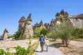 Pasabag, its famous fairy chimneys in Goreme Valley, Cappadocia