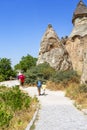 Pasabag, its famous fairy chimneys in Goreme Valley, Cappadocia