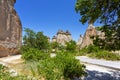 Pasabag, its famous fairy chimneys in Goreme Valley, Cappadocia