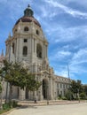 The Pasadena City Hall main tower and arcade.