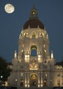 Pasadena City Hall Moonrise