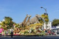 Animal style Grand Marshal Award float in the famous Rose Parade