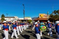 Sunny view of the famous Rose Parade