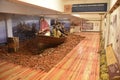 Pasaia, Gipuzkoa, Spain - 26 May, 2022: Historic Whaling Boat reconstruction in the Basque port of Pasaia Royalty Free Stock Photo