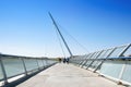 Pasarela del Voluntariado bridge in Zaragoza, Spain Royalty Free Stock Photo