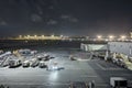 Pasay, Metro Manila, Philippines - View of the tarmac from NAIA terminal 3 in the evening