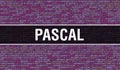 Pascal text written on Programming code abstract technology background of software developer and Computer script. Pascal concept