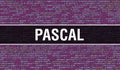 Pascal text written on Programming code abstract technology background of software developer and Computer script. Pascal concept Royalty Free Stock Photo