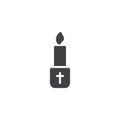 Paschal candle vector icon