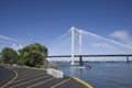 Pasco Tri-cities modern bridge Washigton State Royalty Free Stock Photo