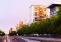 Paseo de la Castellana. Madrid, Spain Royalty Free Stock Photo