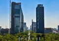 Paseo de la Reforma, modelled after Champs-Ãâ°lysÃÂ©es in Paris, as seen from Chapultepec Castle