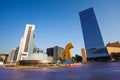 Paseo de la Reforma square in downtown Mexico city Royalty Free Stock Photo