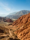 Paseo de los Colorados in Purmamarca, 7 colours mountain in northwest of Argentina Royalty Free Stock Photo