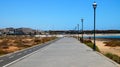 Caleta de Fuste paseo maritimo promenade, Fuerteventura, Spain Royalty Free Stock Photo