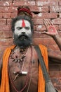 Pashupatinath Sadhu Royalty Free Stock Photo