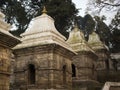 Pashupatinath temple complex on Bagmati River in Kathmandu Valley, Nepal Royalty Free Stock Photo