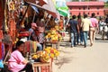 Pashupatinath Temple Market. Royalty Free Stock Photo