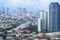 Pasig river makati manila city skyline philippines