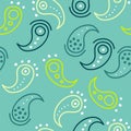 pasley seamless pattern. vector