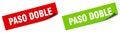 paso doble sticker. paso doble sign set. Royalty Free Stock Photo