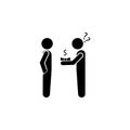 pass a bribe icon. Element of conversation icon for mobile concept and web apps. Isolated pass a bribe icon can be used for web
