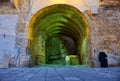 The pass through the fortress wall inside Senglea fortified city