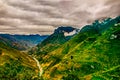 A pass in Hoang Lien Son Mountains of Vietnam