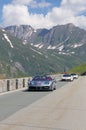 A group of Ferrari take part in the CAVALCADE 2018 event along the roads of Italy, France and Switzerland around MONTE BIANCO