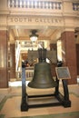 Metal Bell on Display at Wisconsin State Capital in Madison, WI Royalty Free Stock Photo