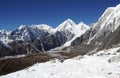 At the pass, top view, around Manaslu, Nepal