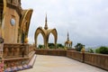 Passage and arched dome of one of the levels of the temple at Pha Sorn Kaew, Khao Kor, Phetchabun, Thailand. Royalty Free Stock Photo