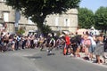 Passage of the cyclists of the Tour de France