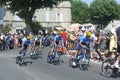 Passage of the cyclists of the Tour de France Royalty Free Stock Photo