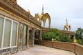 Passage and facades of one of the levels of the temple at Pha Sorn Kaew, Khao Kor, Phetchabun, Thailand. Royalty Free Stock Photo