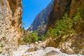 Samaria Gorge. Crete, Greece Royalty Free Stock Photo