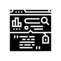 passage indexing seo glyph icon vector illustration