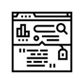 passage indexing seo line icon vector illustration