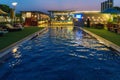 Roof top pool and bar area of the Grand Mercure Agra