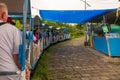 Passenger train on Elephanta Island, Mumbai, India Royalty Free Stock Photo